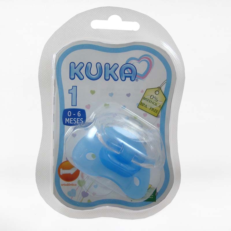 CHUPETA KUKA N.1 ORTO LIGHT PLUS  SIL.AZUL 2711