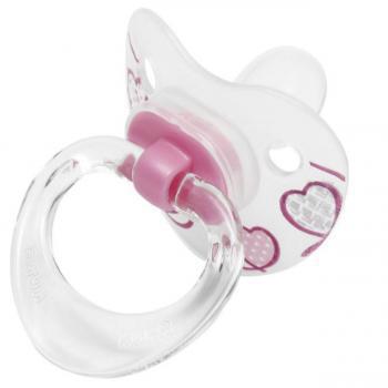 Chupeta Kuka 62742 Fase 1 Premium Bico Silicone Rosa
