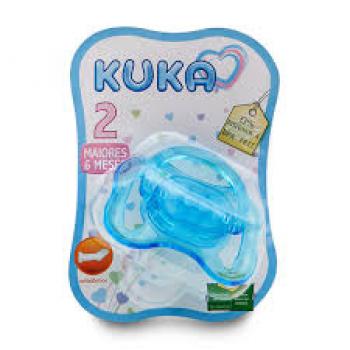 Chupeta Kuka 62781 Fase 2 Premium Bico Silicone Azul