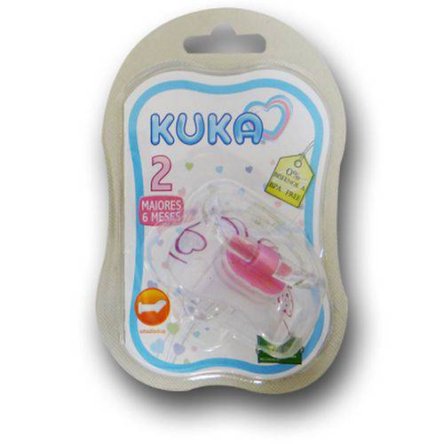 Chupeta Kuka Premium Silicone Ortodontica N2 Rosa (2782)