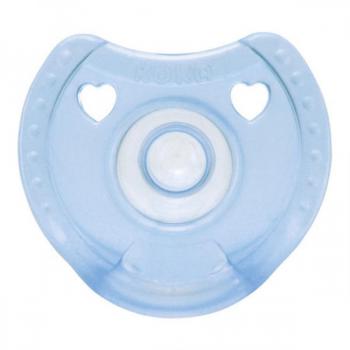 Chupeta Kuka Soft Orto 0 a 6 meses, azul com 1 unidade