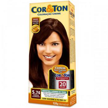 Tintura Cor & Ton Creme 5.74 Marrom Acobreado 135g