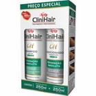 Shampoo e Condicionador CliniHair Reparação Absoluta com 250ml