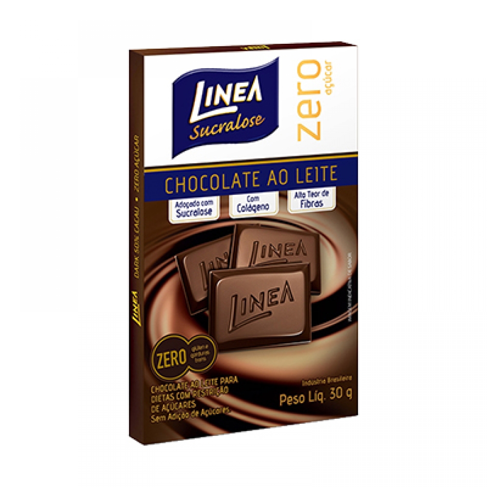 BARRA LINEA CHOCOLATE AO LEITE ZERO 25G