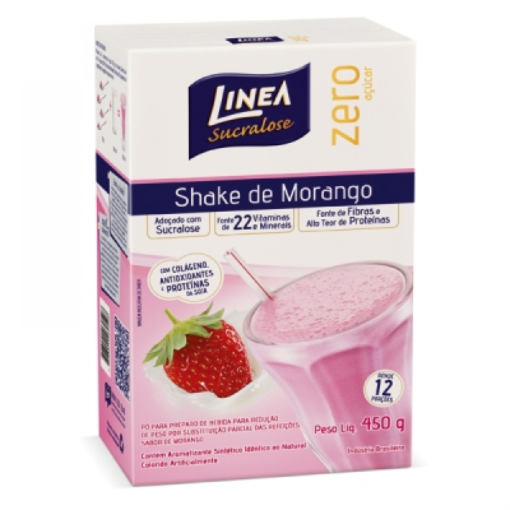 Shake Linea Sucralose Morango 450g