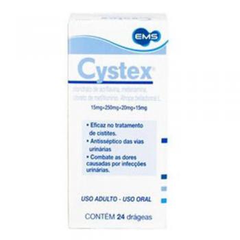 Cystex com 24 drageas