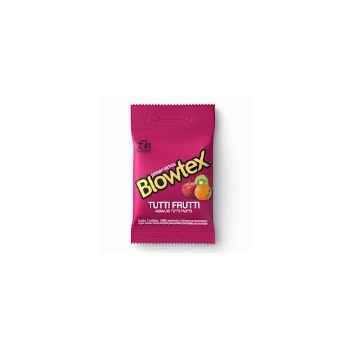 Preservativo blowtex com 3 tutti-fruti