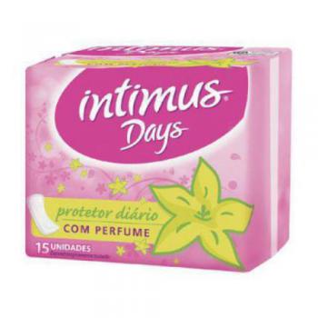 Protetor Diario Intimus Days com perfume, sem abas com 15 unidades