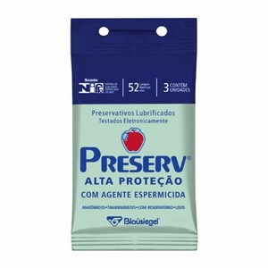 Preservativo Preserv com 3 Alta Proteção