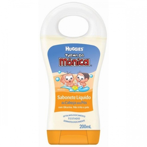 Sabonete Liquido Extra Suave Huggies Turma Da Monica 200ml