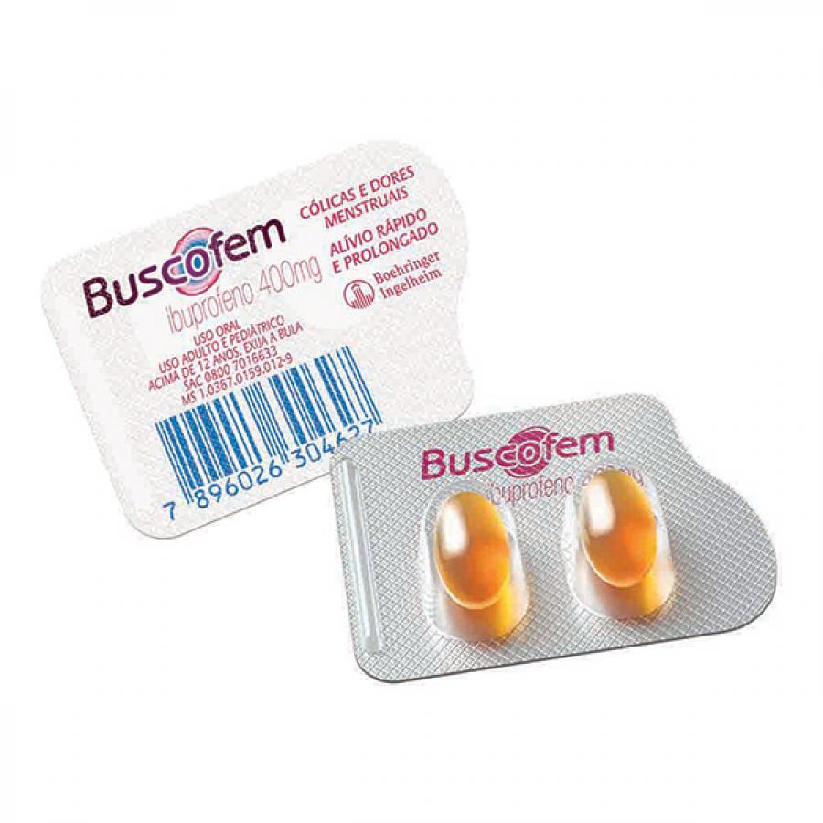 Buscofem 400mg 2 capsulas