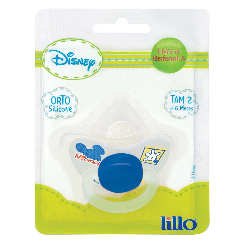 Chupeta Disney Orto Silicone Mickey Tamanho 1 - Lillo