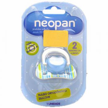 Chupeta Neopan N.2 Decorada Orto Silicone Azul REF.4721