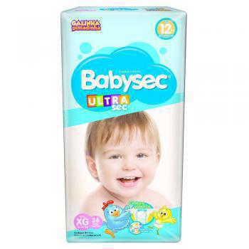 Fralda Babysec Ultra Sec Galinha Pintadinha XG, 36 unidades