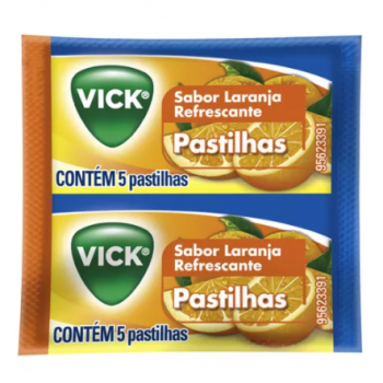 Vick Drops Sabor Laranja 5 pastilhas