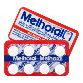 Melhoral 500mg + 30mg 8 comprimidos