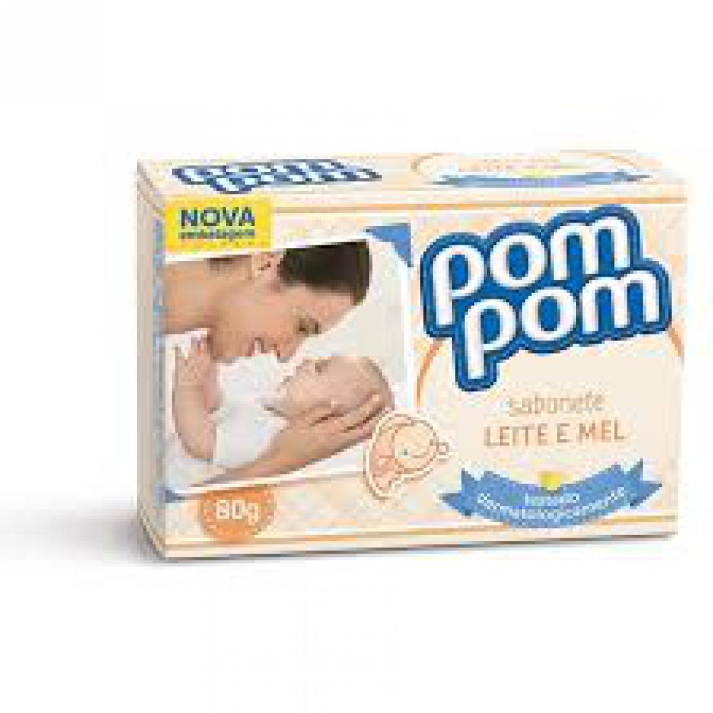 Sabonete Infantil Pom Pom Leite E Mel 80g