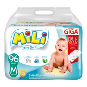 FRALDA MILI ULTRA SECA M GIGA 96 UNIDADES