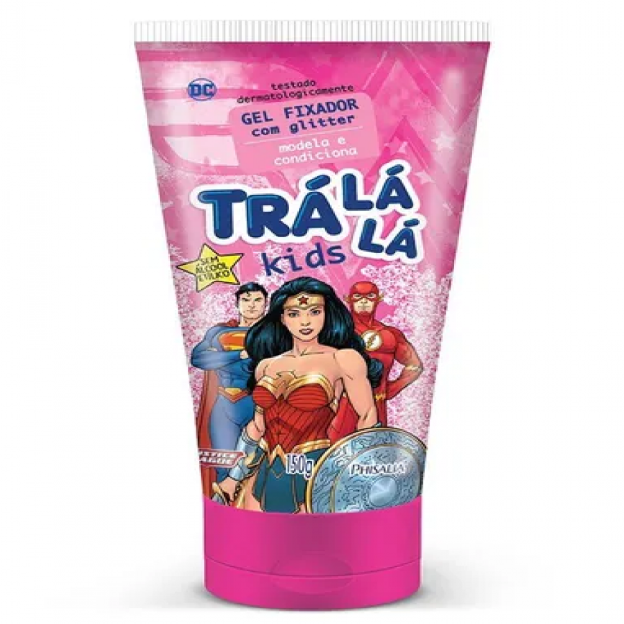 GEL FIXADOR TRALALA KIDS COM GLITTER 150G