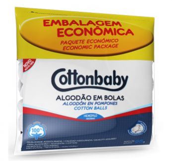 Algodao Bolas Cotton Branco com 95g