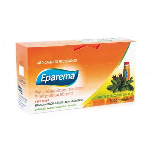 Eparema Sabor Laranja com 12 Flaconetes 10ml