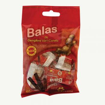 Balas Apis Flora gengibre e canela com 40g