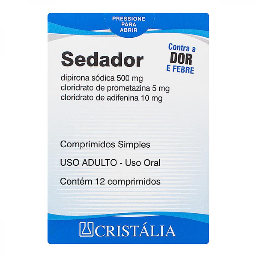 SEDADOR 500MG+5MG CPR.C/12