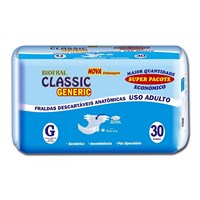 Fralda Geriatrica Biofral Classic M Com 30 Unidades