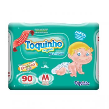 Fralda Toquinho De Gente Premium Tamanho M Com 90 Unidades