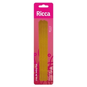 Lixa Unhas Mini Ricca com 6 unidades