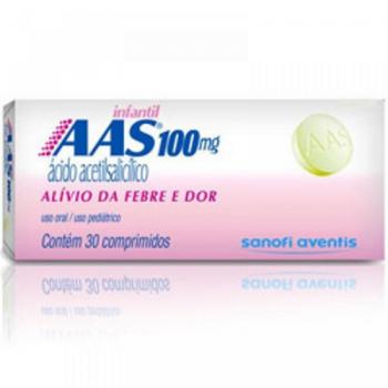 AAS Infantil 100mg 30 Comprimidos