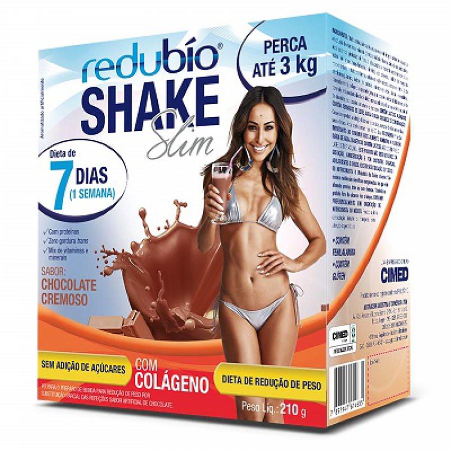 Redubio Shake Slim com Colageno Sabor Chocolate Cremoso 210g