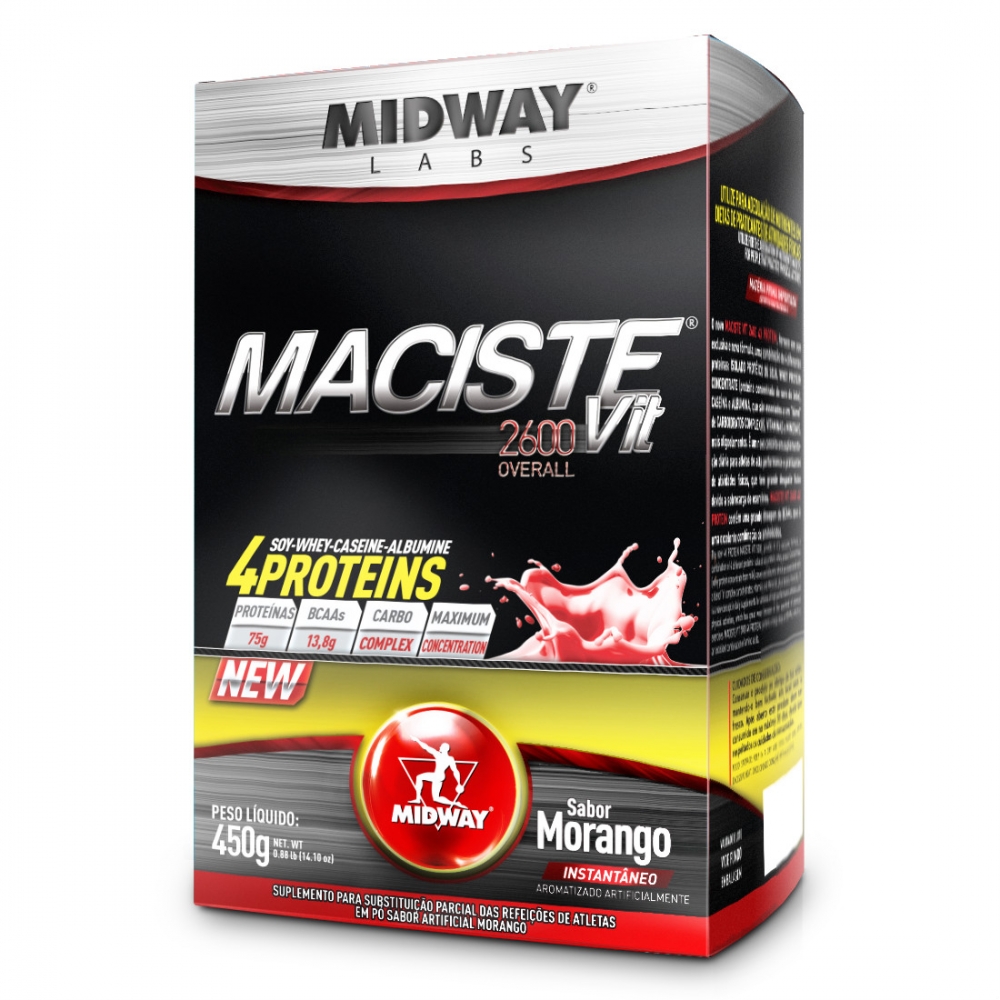 Massa Maciste 2600 Morango 450g