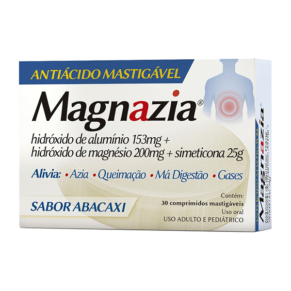 MAGNAZIA COM 30 COMPRIMIDOS MASTIGAVEIS
