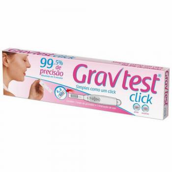 Teste de Gravidez Grav Test Click Com 1 teste de uso único