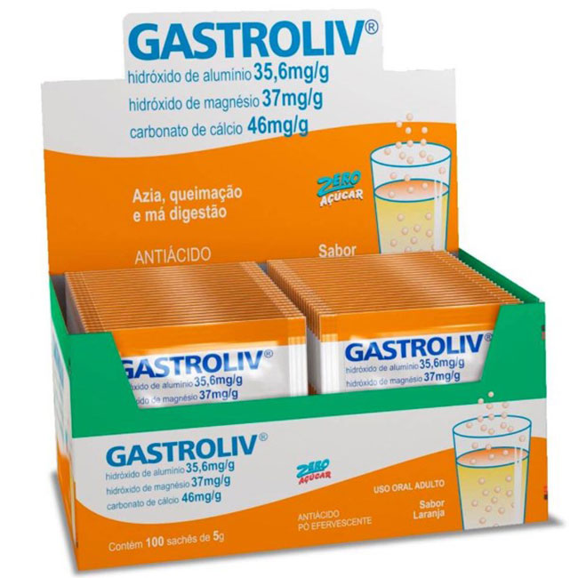 Gastroliv Sabor Laranja 1 Envelope 5g