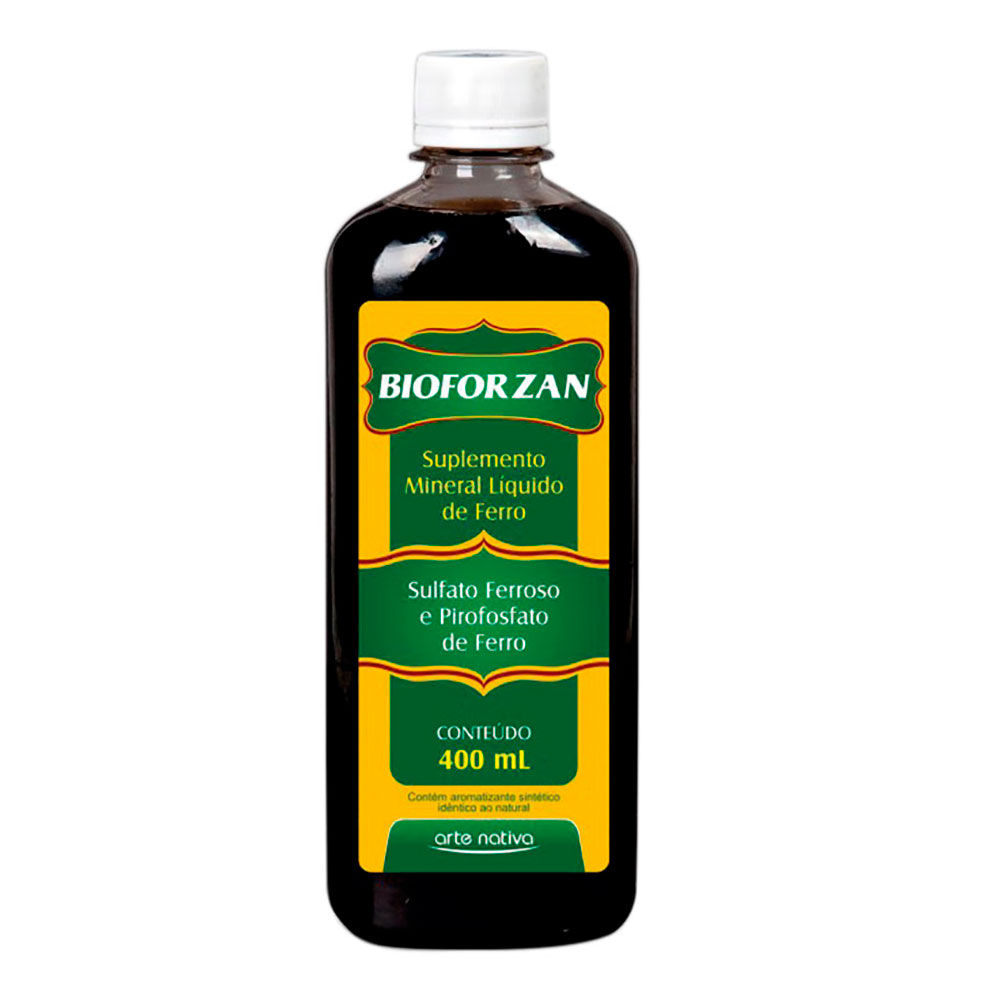 Suplemento Mineral Combater Anemia Arte Nativa Bioforzan 400 Ml