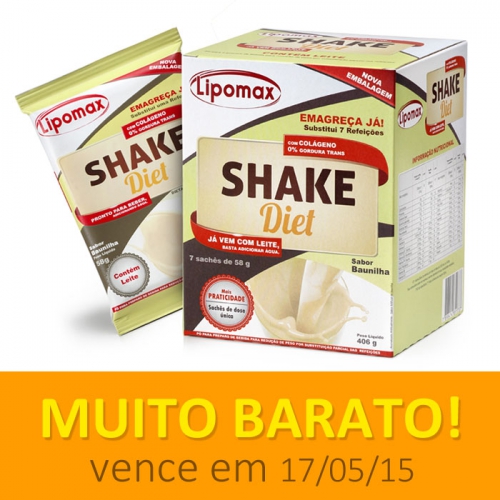 LipoMax Diet Shake Baunilha Com 7 Unidades 58g