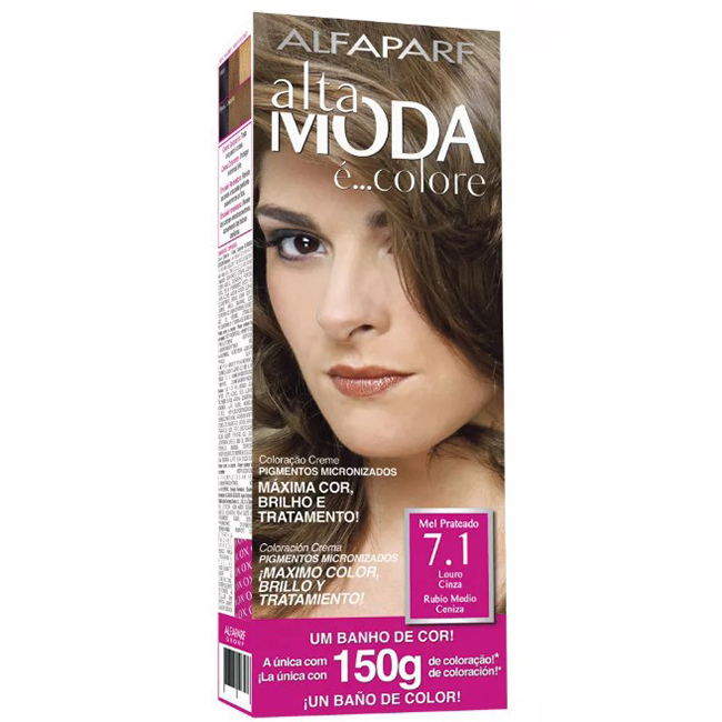 Tintura Alta Moda 7.1 Louro Cinza