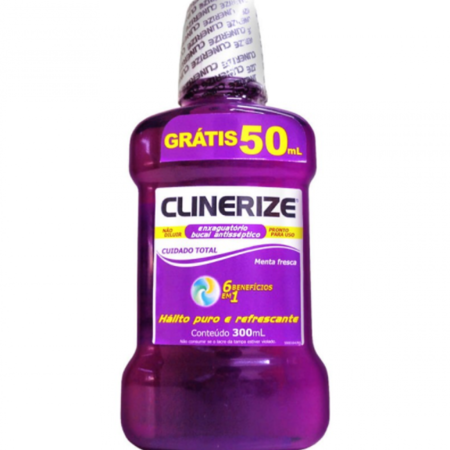 Enxaguatorio Bucal Clinerize Cuidado Total 300ml