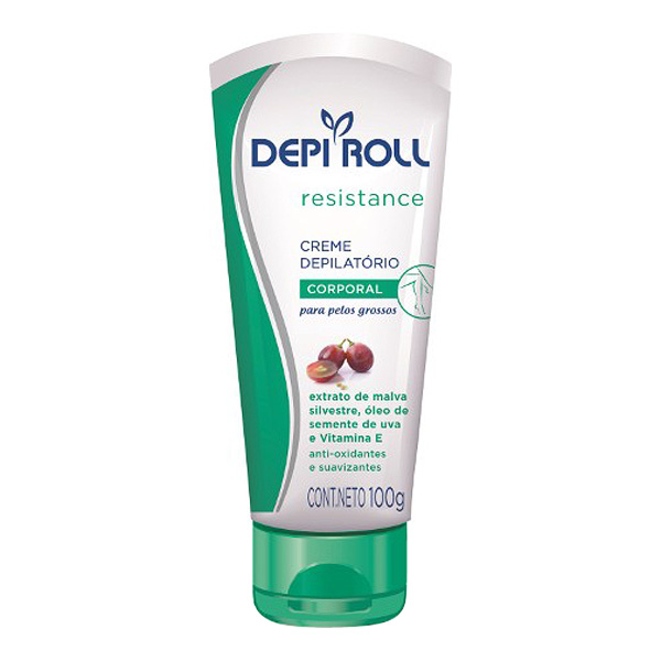 CREME DEPILATORIO CORPORAL DEPI ROLL PELOS GROSSOS 100G