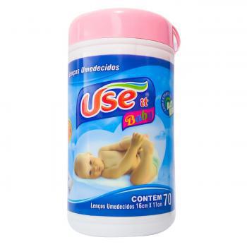 Lencos Umidecidos Use It Baby Pote Rosa 70 Unidades