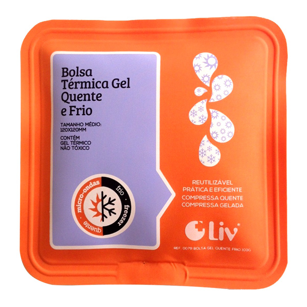 BOLSA TERMICA GEL QUENTE/FRIO LARANJA