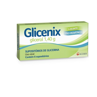 Glicenix 1,37g 6 supositórios