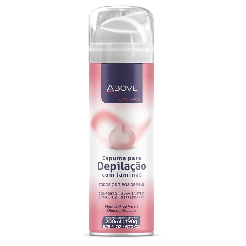 Espuma Para Depilação Com Lâminas Above 200ml