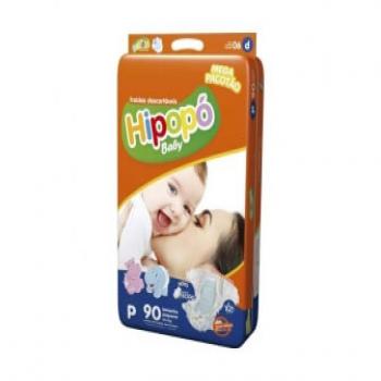 FRALDA HIPOPO BABY MEGA P COM 90 UNIDADES