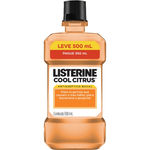 Solucao Bucal Listerine Citrus Leve 500ml e Pague 400ml