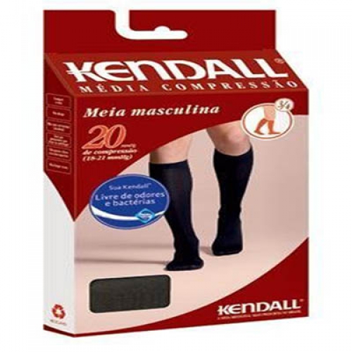 Meia Kendall Masculina G Media Compressao Marrom